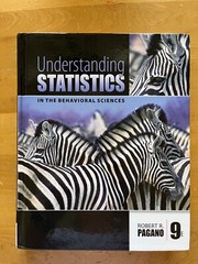 Understanding Statistics In the Behavioral Sciences by Robert Pagano (HC) VG