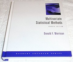 Multivariate Statistical Methods, Morrison, Donald