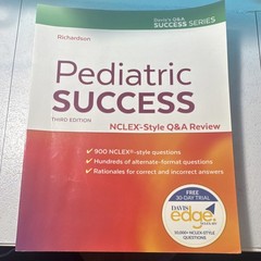 F.A. Davis Pediatric Success Third Ed Richardson NCLEX Q&A Davis’s Series