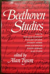 Beethoven Studies, edited by Alan Tyson — HC/DJ, 1st edition