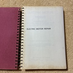 Electric Motor Repair Second Edition by Robert Rosenberg 1970 – Second Edition