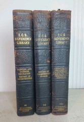 I.C.S. Reference Library 1907 1909 3 Vols Architectural Drawing History Design