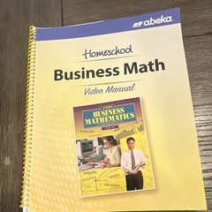 Abeka Homeschool Business Math Video Manual, Ring/Wire Bound, English