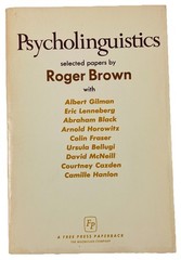 Psycholinguistics Roger Brown 1972 1st Free Press Paperback Language Development