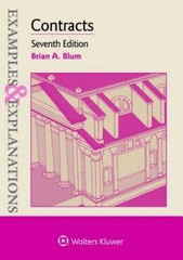 Examples & Explanations for Contracts – Paperback By Brian A. Blum – ACCEPTABLE