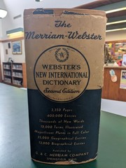 1946 Websters New International Dictionary English Language 2nd Edition Marbled