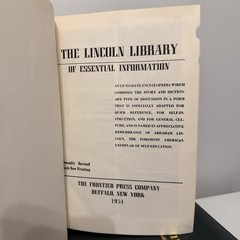 Encyclopedia – The Lincoln Library of Essential Information 1951 2 Vol Set