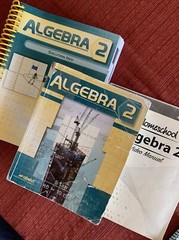 Abeka Algebra 2 student book, teacher key and video manual.