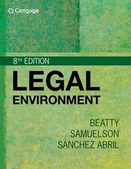 Legal Environment by Jeffrey Beatty: Used
