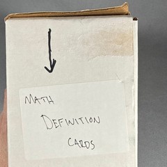 Bridges in Mathematics Word Resource Cards Grade 5 w/Original Box
