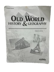 Abeka Old World History & Geography 5 Student Quizzes USED PLEASE READ 13534811