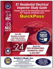 E1 Residential Electrical Inspector QuickPass Study Guide Based On 2024 IRC & NF