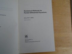 Numerical Methods for Partial Differential Equations. Ames, William F.: 1969