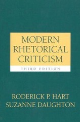 Modern Rhetorical Criticism; 3rd Edition – paperback, 0205377998, Hart