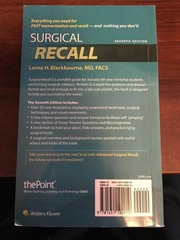 Surgical Recall Blackbourne, Lorne H.