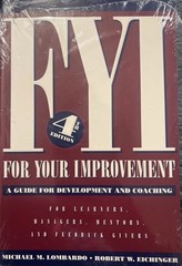 For Your Improvement by Robert W. Eichinger and Michael M. Lombardo (Book,…