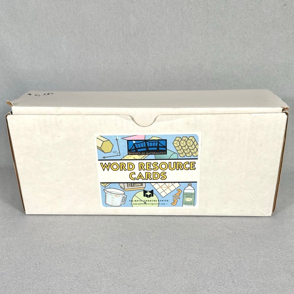 Bridges in Mathematics Word Resource Cards Grade 5 w/Original Box