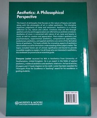 Aesthetics: a Philosophical Perspective by Dwayne Lester (2022, Hardcover)