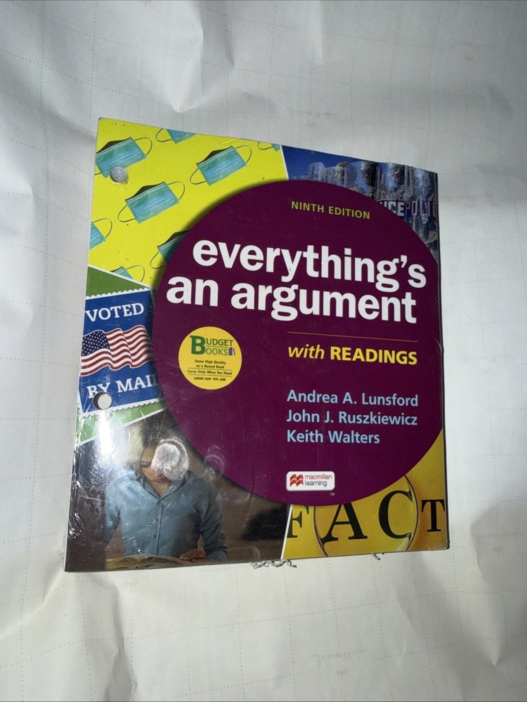 Loose-leaf for Everything’s an Argument with Readings by Lunsford (WTF34)