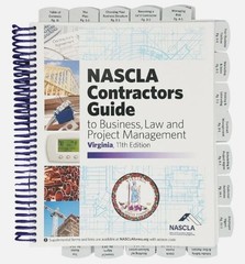 Highlighted and Tabbed – NASCLA Contractors Guide to Business, Law Virginia 11th