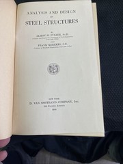 Analysis And Design Of Steel Structures 1936 Almon Fuller & Frank Kerekes HC