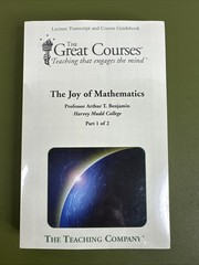 Teaching Great Courses JOY of MATHEMATICS 2 Books Set Prof. Arthur T. Benjamin