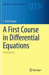A First Course in Differential – Paperback, by Logan J. David – Very Good