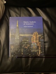 Matrix Analysis of Structures by Aslam Kassimali (1999, Hardcover) Brand New