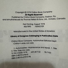 Chilton’s Auto Restoraton Guide- Burt Mills- 1975- 291 Pages + 1978 Chilton HC
