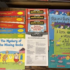Lot of 11 Grammar (1 Math) Books For Teaching Various Skills Teacher Homeschool