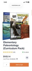 Masterbooks Elementary Paleontology: Dinosaurs Teacher guide +Supplemental Books