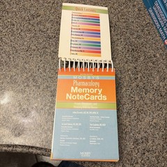 Pharmacology Memory NoteCards : Visual, Mnemonic, and Memory AIDS for Nurses by