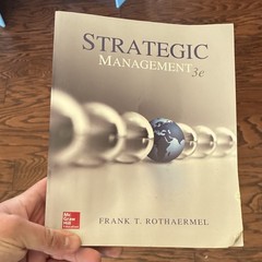 Strategic Management 3e Rothaermel McGraw Hill Paperback Business