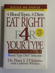 Eat Right 4 Your Type by Dr. Peter J. D’Adamo Berkley HC 2020 10th Printing