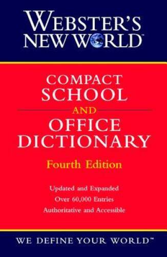 Webster’s New World Compact School and Office Dictionary – Paperback – GOOD
