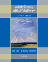 Algebra for Elementary and Middle School Teachers: An Inquiry Approach (2nd …
