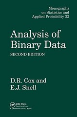 Analysis of Binary Data (Chapman & Hall/CRC Monographs on Statistics and App…