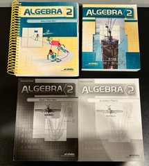 ABEKA Algebra 2 Textbook, Solution Key, Student Quizzes/Tests, Teacher Test Key