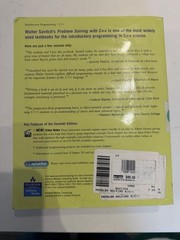 Problem Solving with C++ Paperback Savitch, 7th Edition