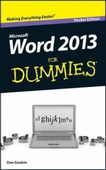 Word 2013 for Dummies by Gookin, Dan