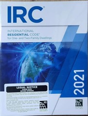 IRC 2024 AND IRC 2021 AND IRC 2018 International Residential Code Free Shipping