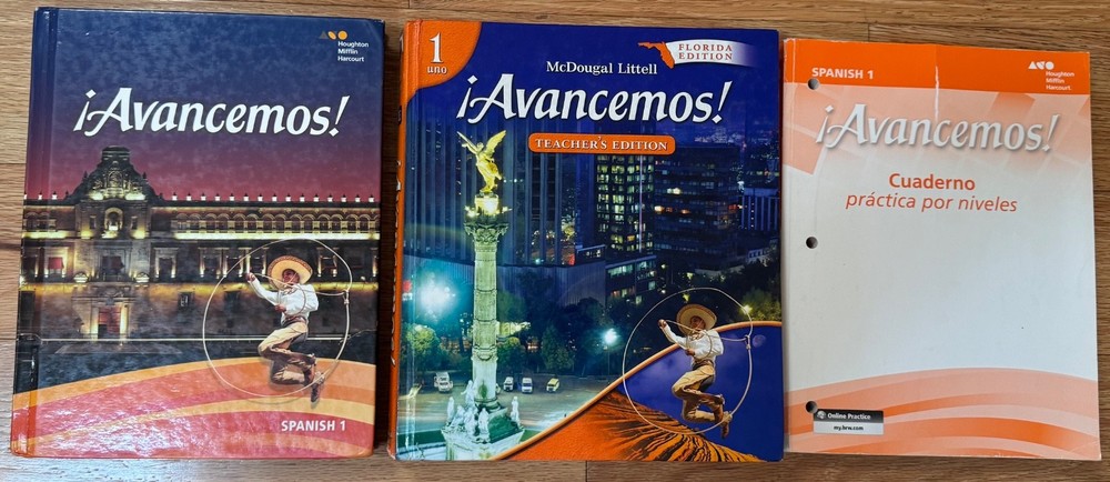 Avancemos! Spanish 1 Text, Teacher’s Edition Hardcover & Practice Packet
