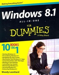 Windows 8.1 All-in-One for Dummies, Paperback by Leonhard, Woody, Like New Us…