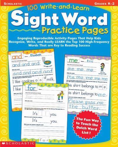 100 Write-and-Learn Sight Word Practice P- 9780439365628, Ilsa J Bick, paperback