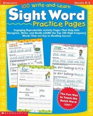 100 Write-and-Learn Sight Word Practice P- 9780439365628, Ilsa J Bick, paperback