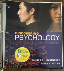 Worth Publishers Discovering Psychology 8th Ed Loose-Leaf 2019 Hockenbury Nolan