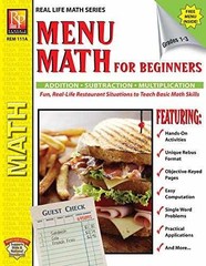 Menu-math for beginners – Paperback, by Johnson Barbara; Scharf – Very Good