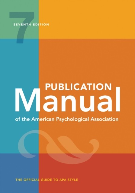 PUBLICATION MANUAL AMERICAN PSYCH ASSOC by American Psychological Association