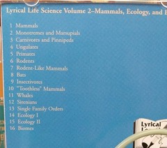 SET Lyrical Life Science Volume 2 Workbook & Text & Cd Homeschool Elem Science