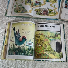 Vintage book lot of 3 readers – homeschool moonbeams, hello and goodbye